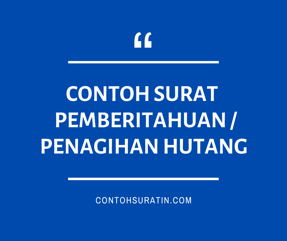 Detail Contoh Surat Penagihan Pembayaran Hutang Nomer 39