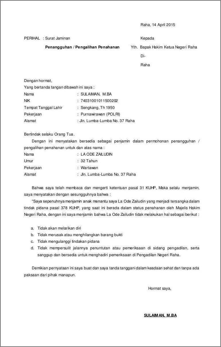 Detail Contoh Surat Penahanan Nomer 11