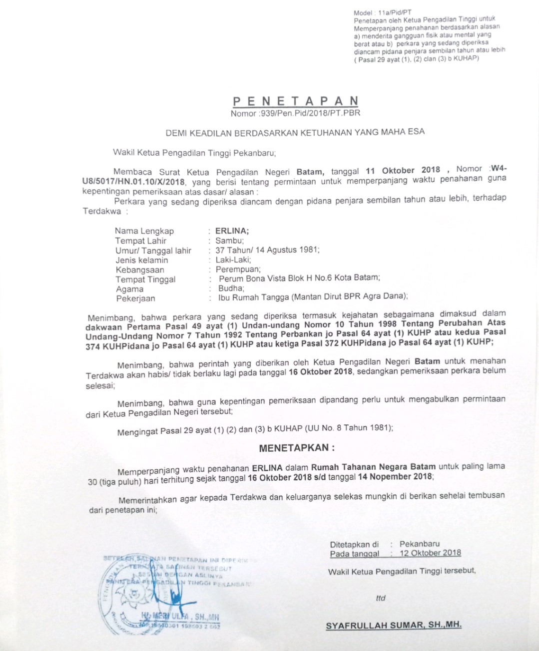 Detail Contoh Surat Penahanan Nomer 20