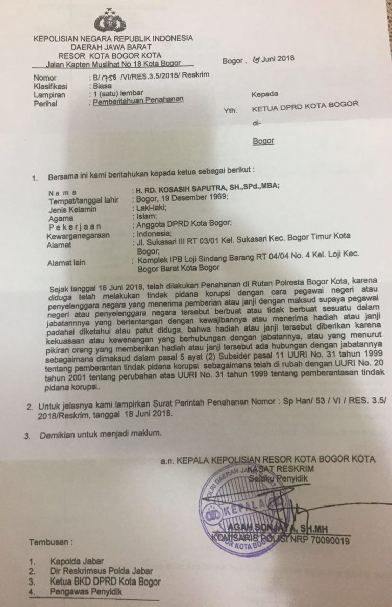 Detail Contoh Surat Penangkapan Nomer 40