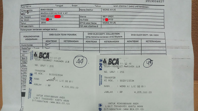 Detail Contoh Surat Penarikan Motor Nomer 33