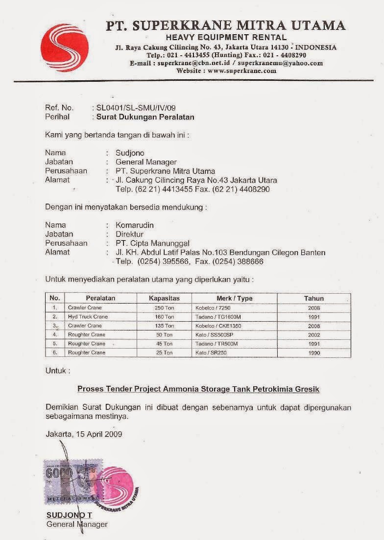 Detail Contoh Surat Penawaran Alat Berat Nomer 12