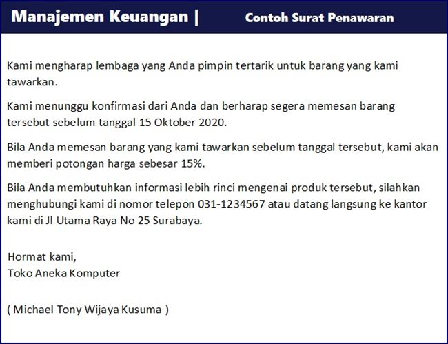 Detail Contoh Surat Penawaran Barang Komputer Nomer 29