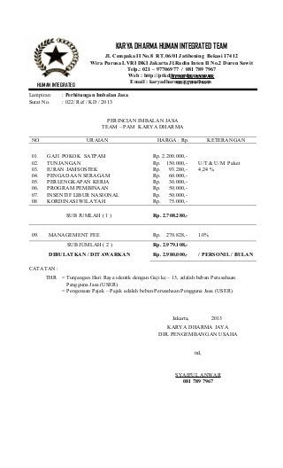 Detail Contoh Surat Penawaran Gaji Karyawan Nomer 50