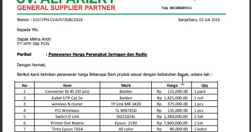 Detail Contoh Surat Penawaran Iklan Radio Nomer 26