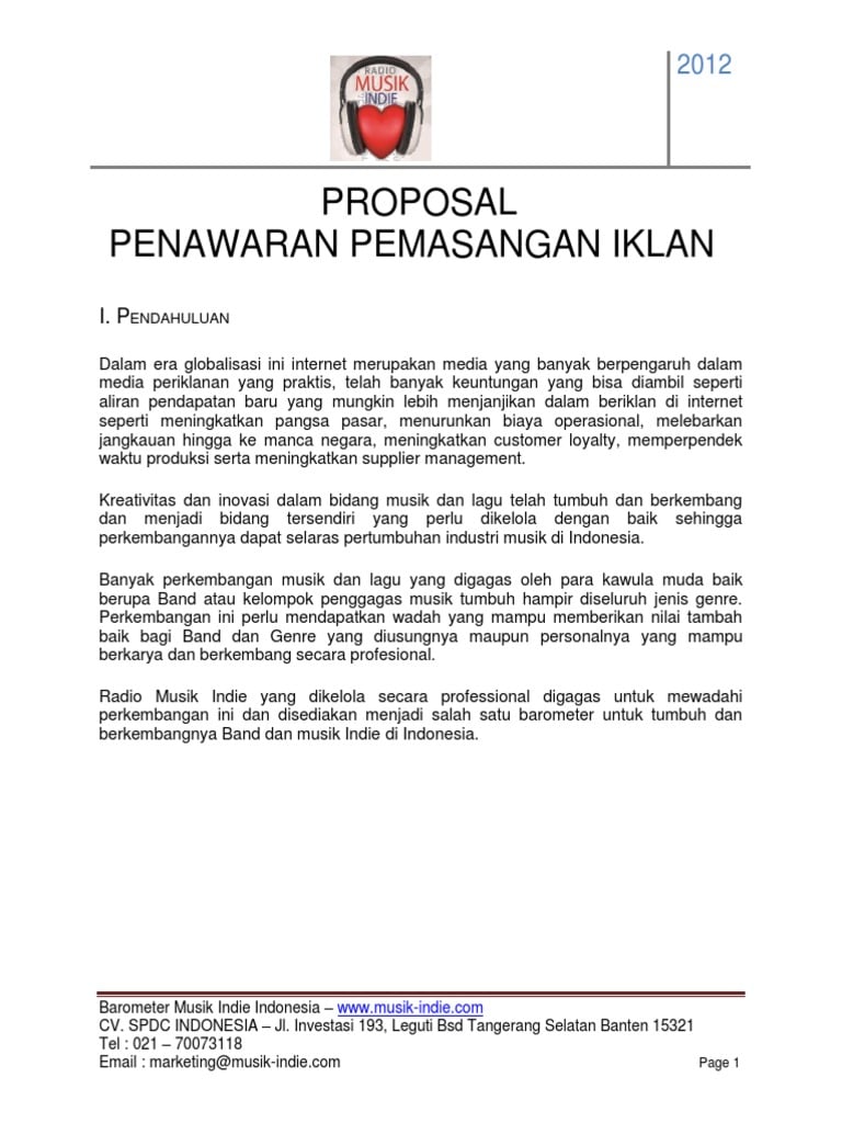 Detail Contoh Surat Penawaran Iklan Radio Nomer 8