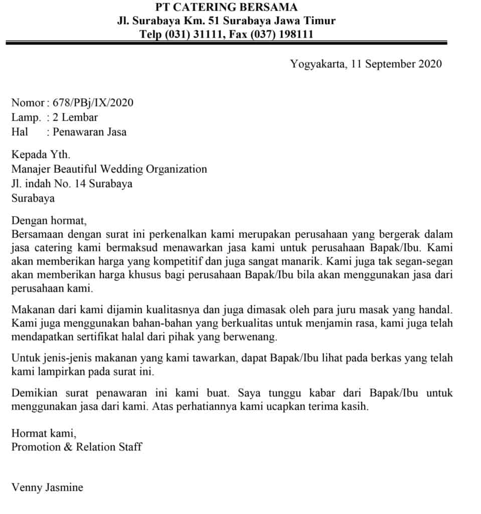 Detail Contoh Surat Penawaran Jasa Catering Nomer 4