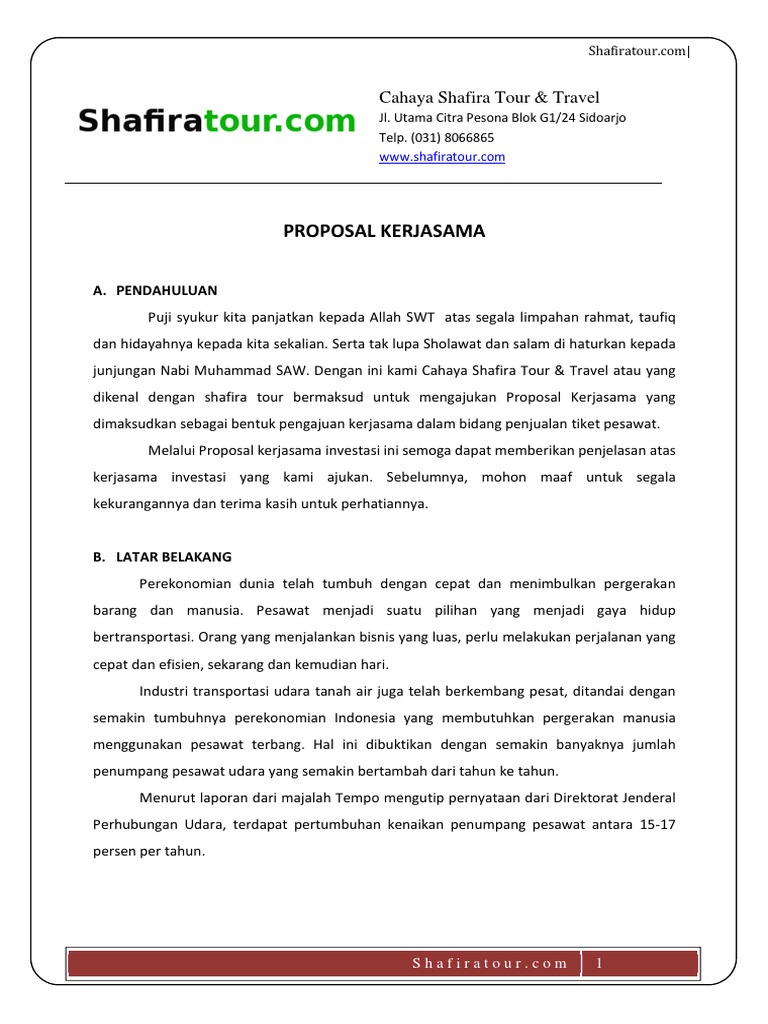 Detail Contoh Surat Penawaran Kerjasama Hotel Nomer 14