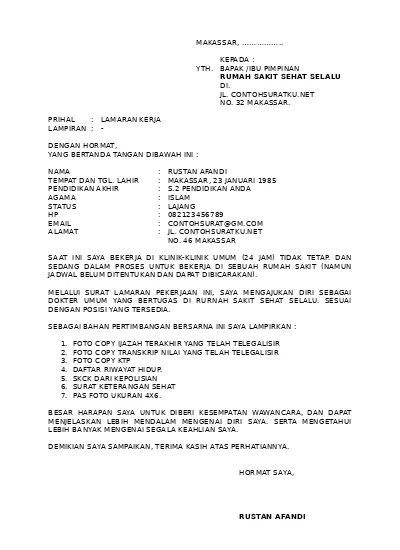 Detail Contoh Surat Penawaran Lelang Nomer 33