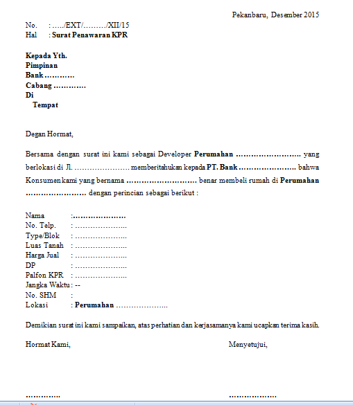 Detail Contoh Surat Penawaran Pembelian Rumah Nomer 11