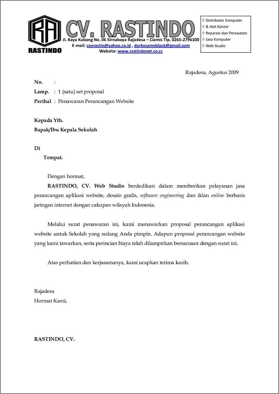 Halaman Unduh untuk file Contoh Surat Penawaran Proyek Jembatan yang ke 6