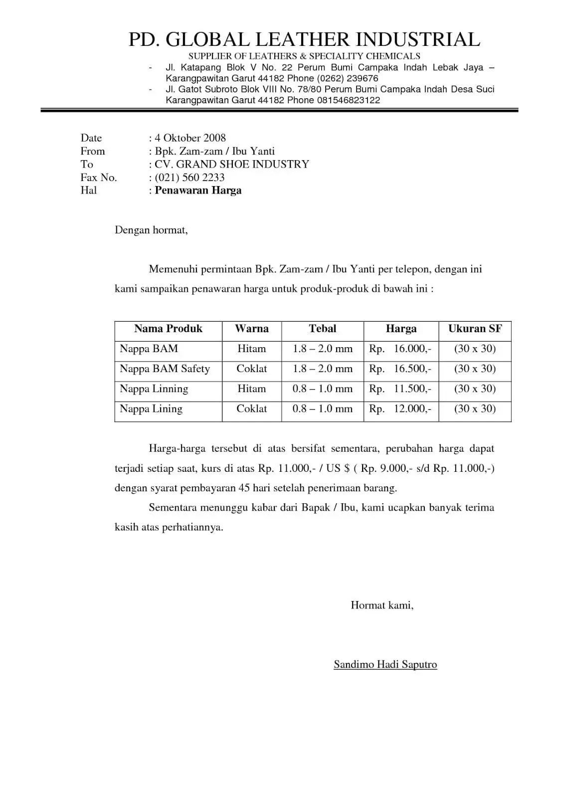 Detail Contoh Surat Penawaran Umroh Nomer 35