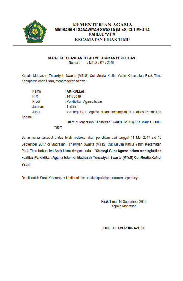 Detail Contoh Surat Penelitian Skripsi Dari Perusahaan Nomer 14