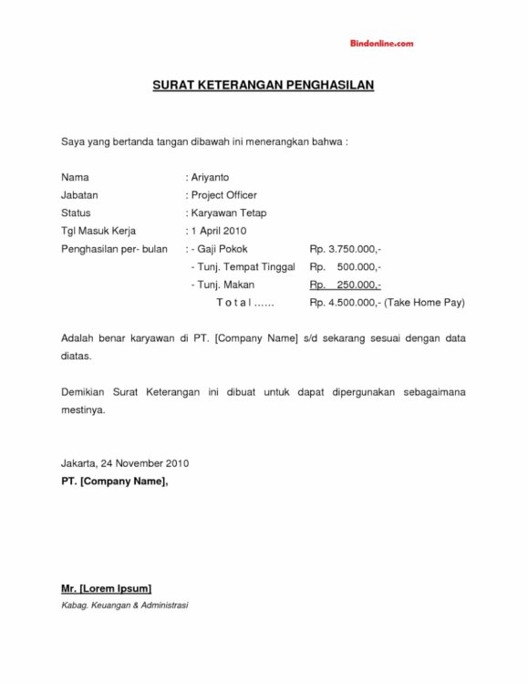 Detail Contoh Surat Peng Nomer 2