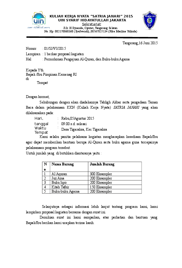 Detail Contoh Surat Pengadaan Barang Nomer 49