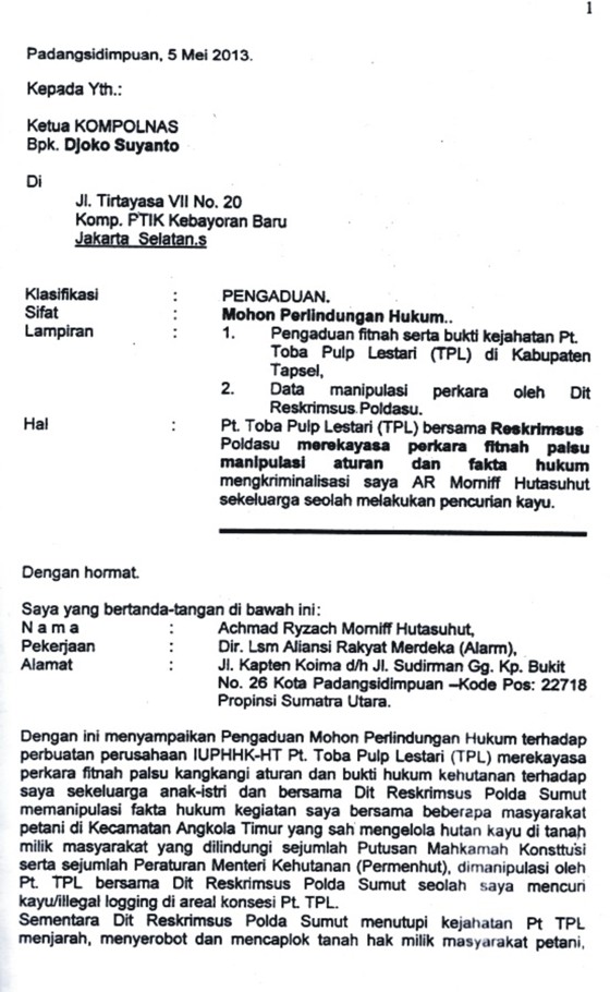 Detail Contoh Surat Pengaduan Ke Polisi Nomer 36