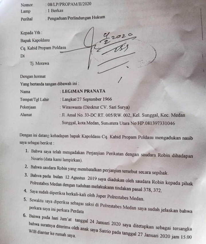 Detail Contoh Surat Pengaduan Ke Propam Nomer 32