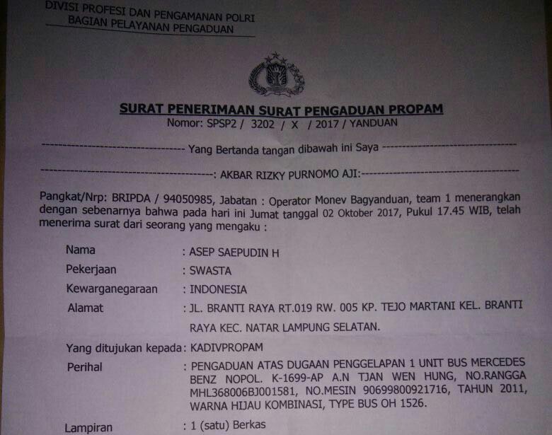 Detail Contoh Surat Pengaduan Ke Propam Mabes Polri Nomer 12