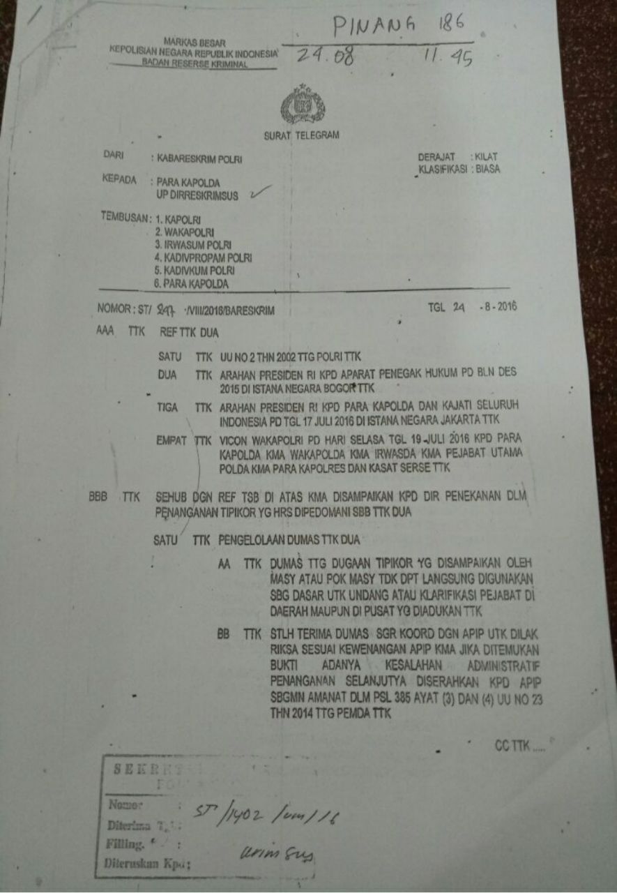 Detail Contoh Surat Pengaduan Korupsi Dana Desa Nomer 27