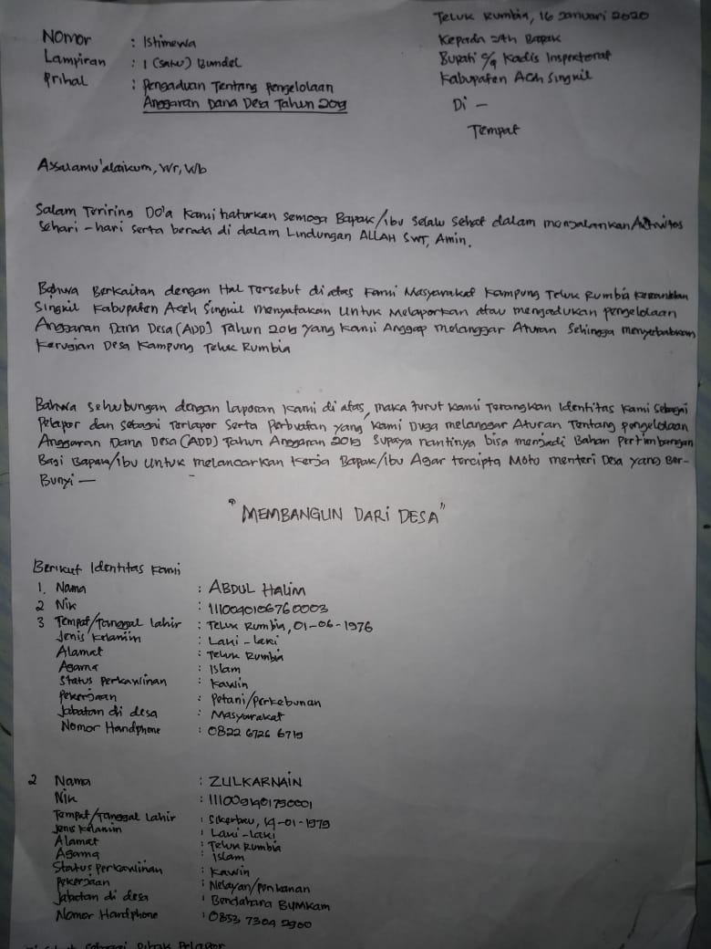 Detail Contoh Surat Pengaduan Masyarakat Nomer 35