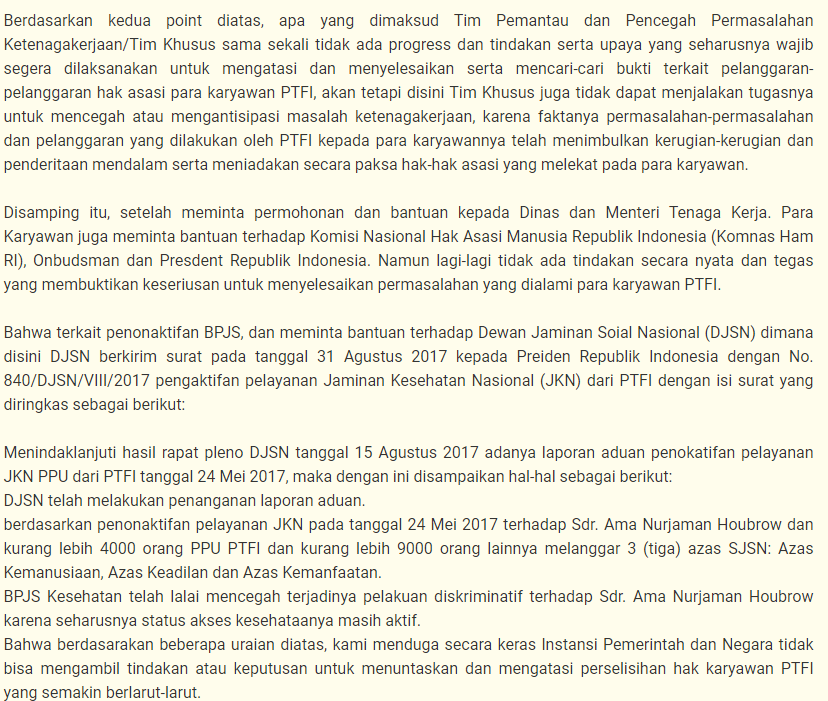 Detail Contoh Surat Pengaduan Phk Sepihak Ke Disnaker Nomer 28