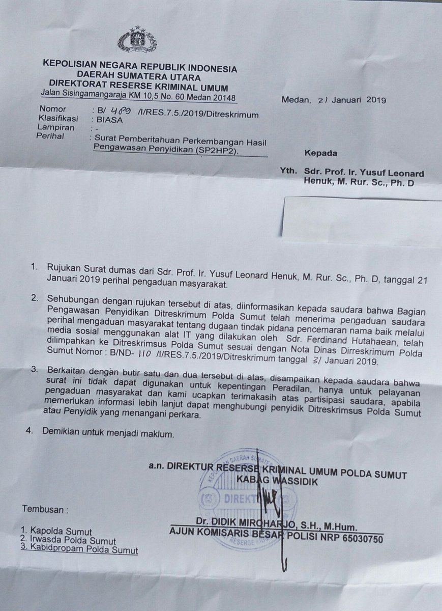 Detail Contoh Surat Pengaduan Polisi Nomer 57