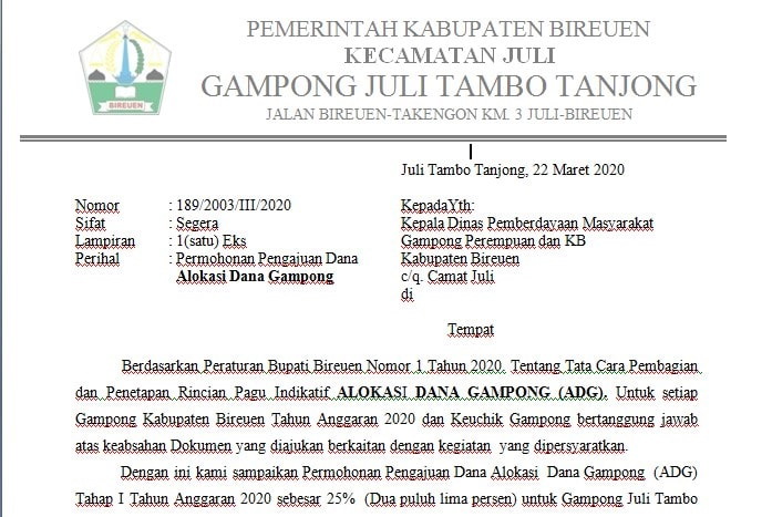 Detail Contoh Surat Pengajuan Dana Nomer 44