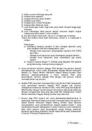 Detail Contoh Surat Pengajuan Pensiun Dini Pns Nomer 12