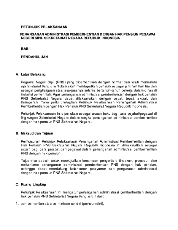 Download Contoh Surat Pengajuan Pensiun Dini Pns Nomer 22