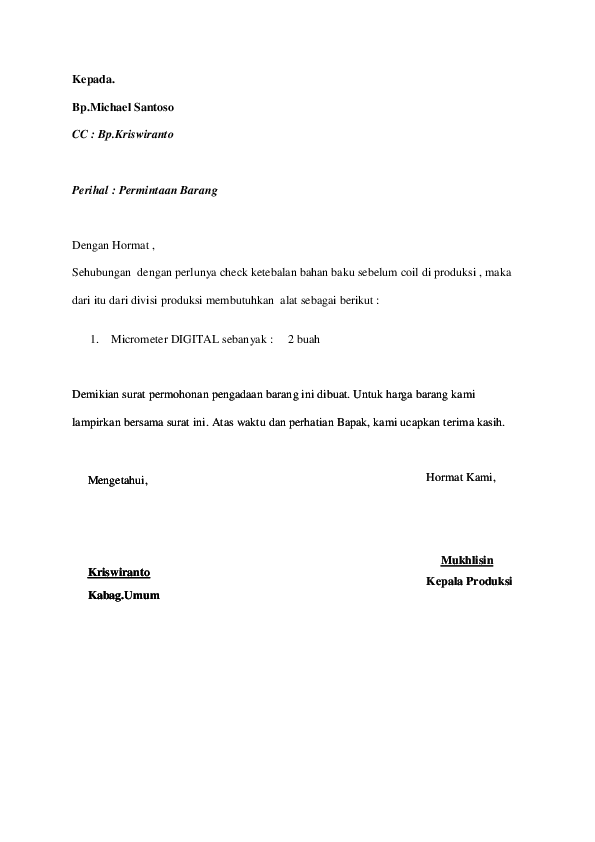 Detail Contoh Surat Pengajuan Permintaan Barang Nomer 42