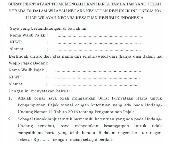 Detail Contoh Surat Pengakuan Harta Nomer 20