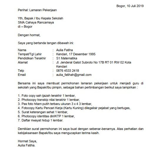 Detail Contoh Surat Pengalaman Nomer 41