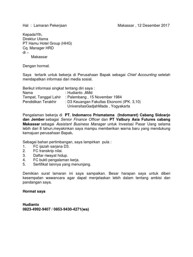 Detail Contoh Surat Pengalaman Kerja Pt Indomarco Prismatama Nomer 30