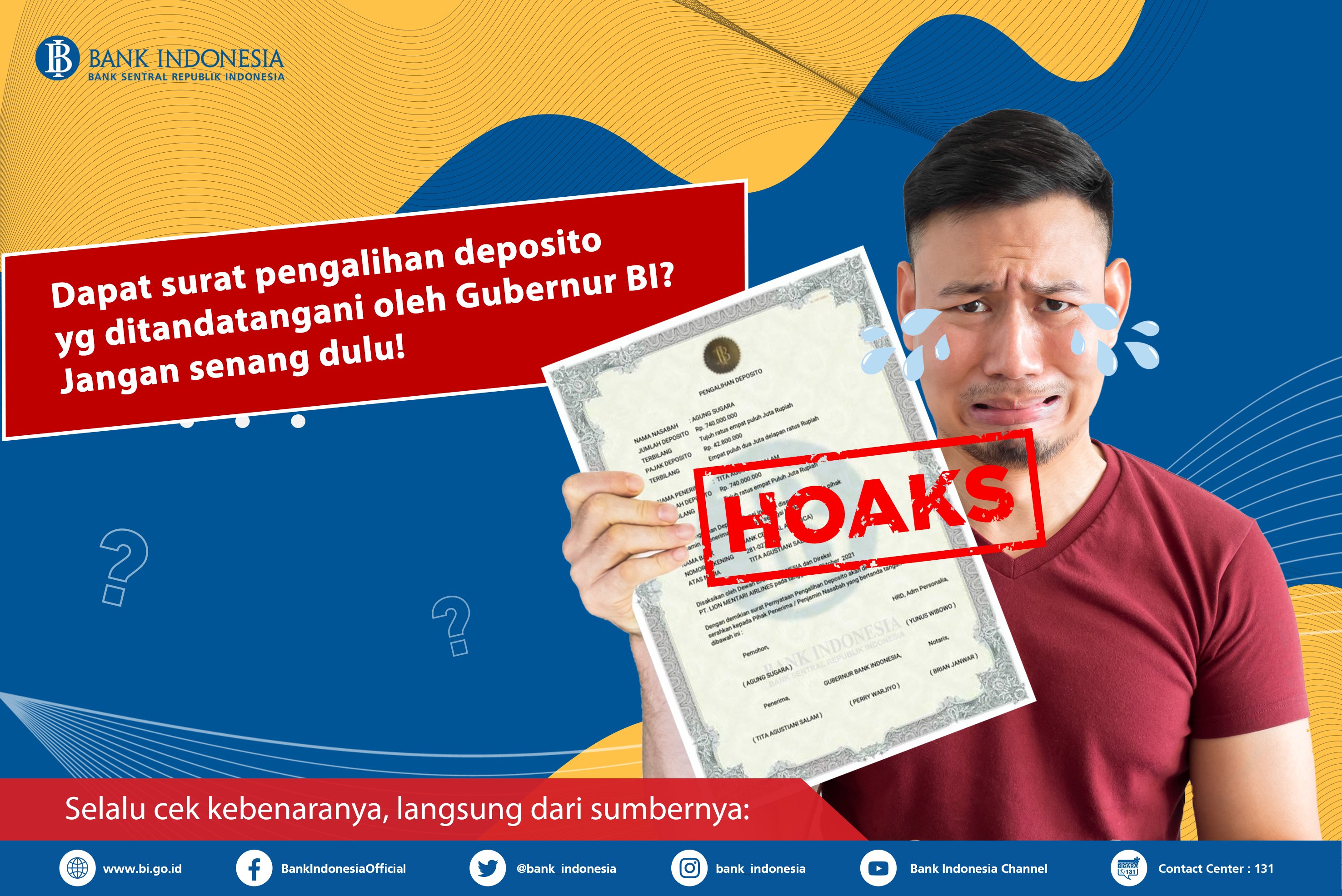 Detail Contoh Surat Pengalihan Deposito Bank Indonesia Nomer 20