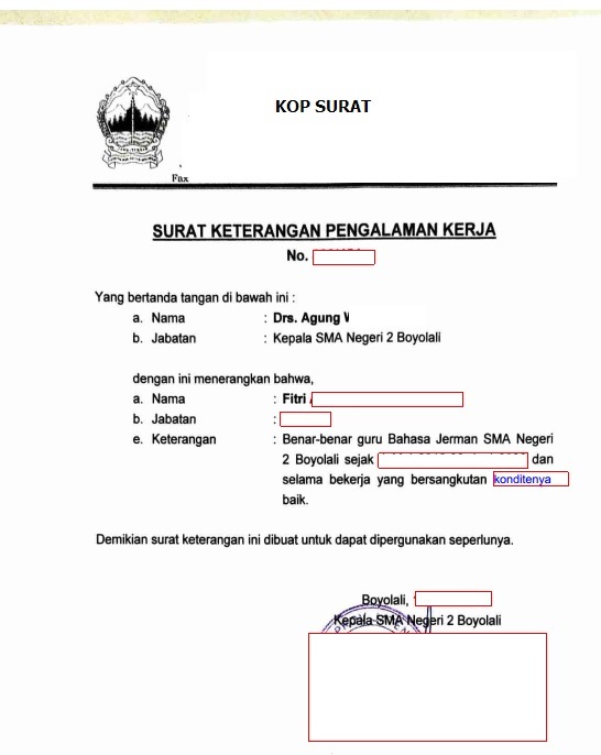 Detail Contoh Surat Pengalihan Kerja Nomer 51