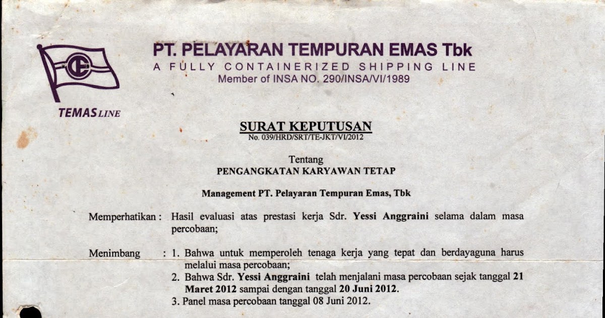 Detail Contoh Surat Pengangkatan Pegawai Nomer 20