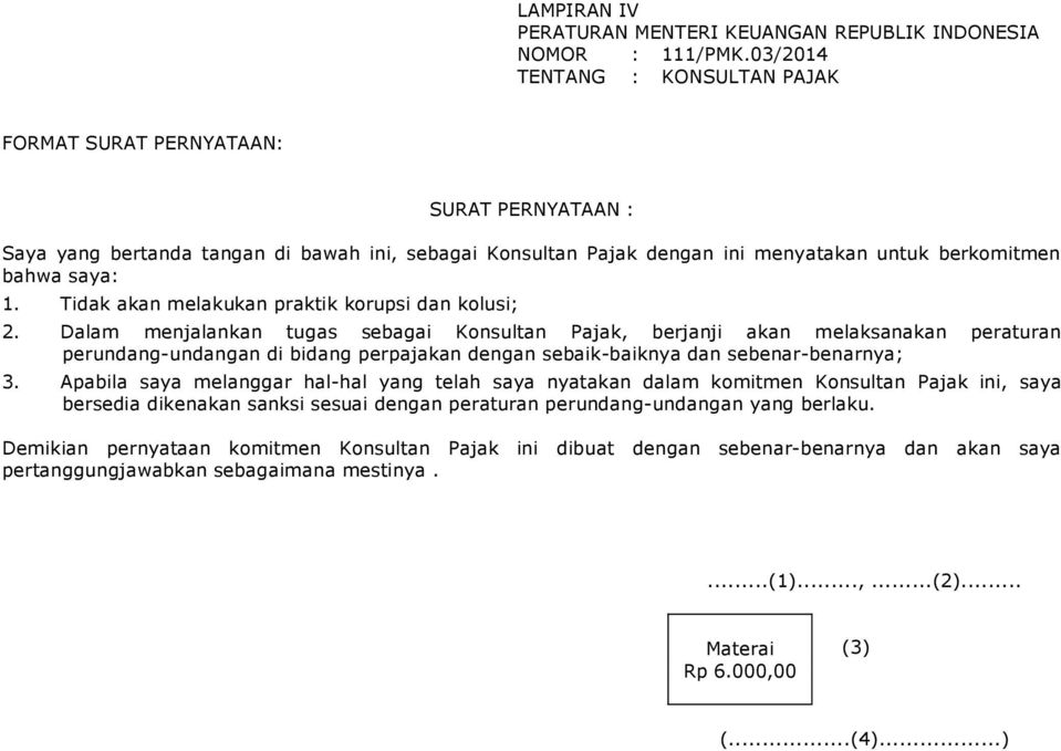 Detail Contoh Surat Pengangkatan Pengurus Pajak Nomer 26