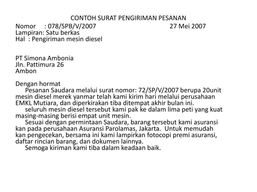 Detail Contoh Surat Pengantar Barang Nomer 34