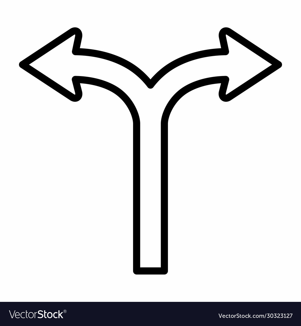 Detail Fork In The Road Sign Nomer 21