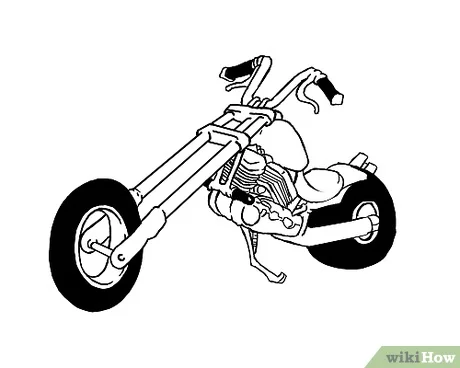 Detail Motorrad Skizze Einfach Nomer 2