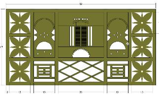 Detail Gambar Motif Bunga Matahari Rumah Betawi Nomer 20