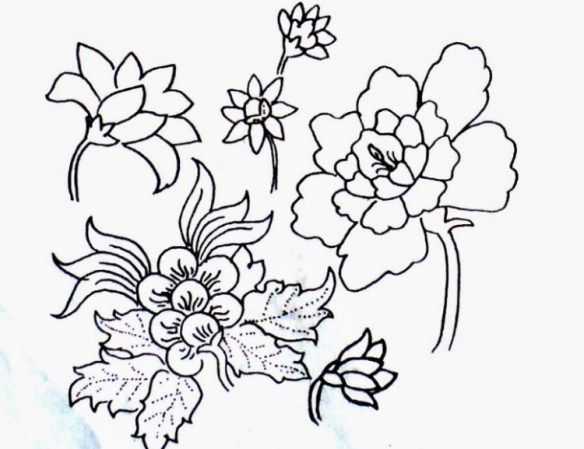 Detail Gambar Motif Bunga Yang Mudah Digambar Nomer 34