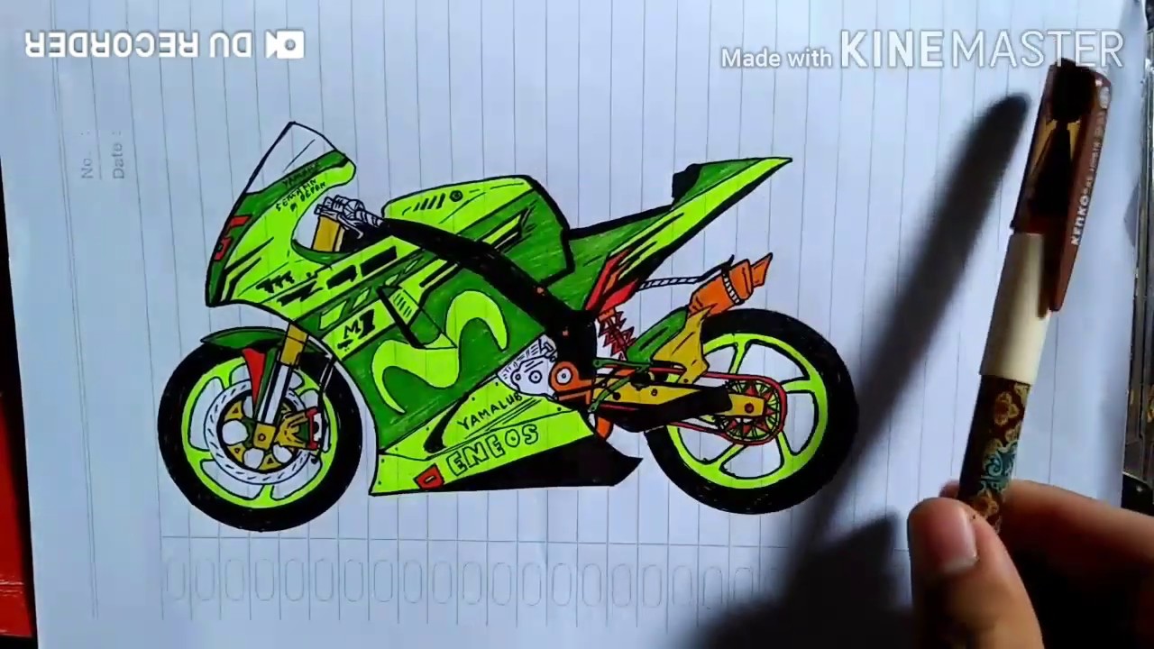 Detail Gambar Moto Gp Mewarnai Nomer 23