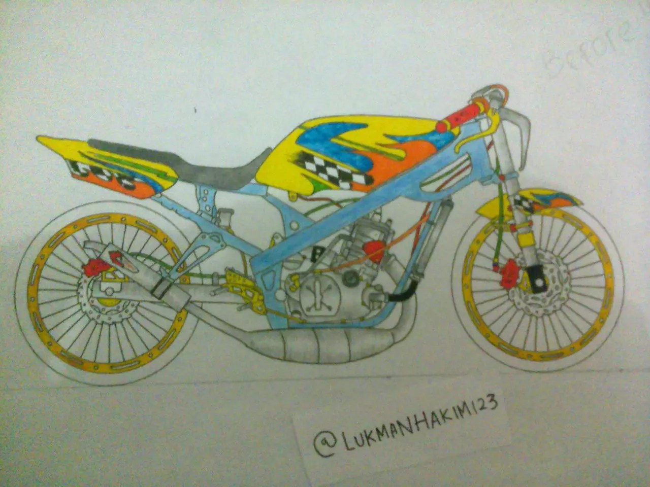 Detail Gambar Motor Drag Di Kertas Nomer 34