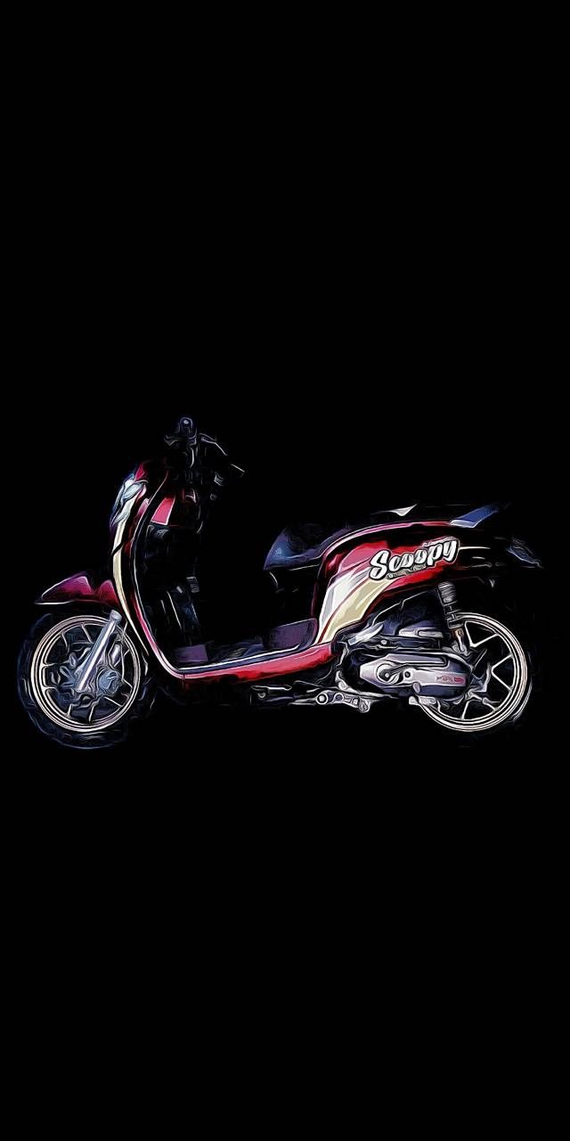 Detail Gambar Motor Scoopy Kartun Nomer 29