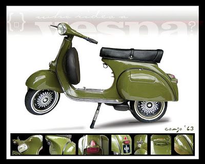 Detail Gambar Motor Vespa Klasik Nomer 33