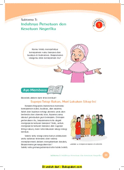 Detail Gambar Mozaik 3 Orang Keragaman Budaya Indonesia Nomer 46