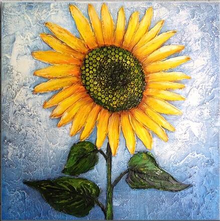 Detail Gambar Mozaik Bunga Matahari Dari Biji Bijian Nomer 44