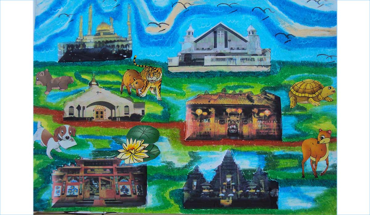 Detail Gambar Mozaik Keragaman Budaya Indonesia 3 Orang Nomer 41