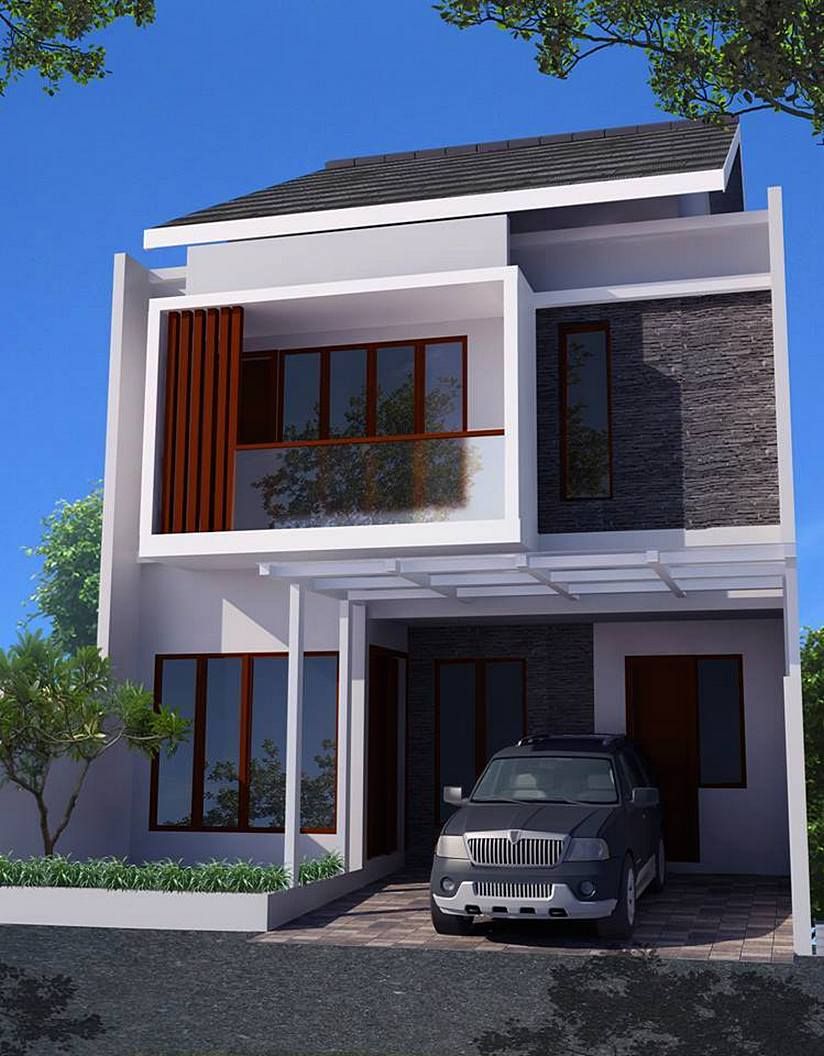 Detail Gambar Muka Rumah Minimalis Nomer 41